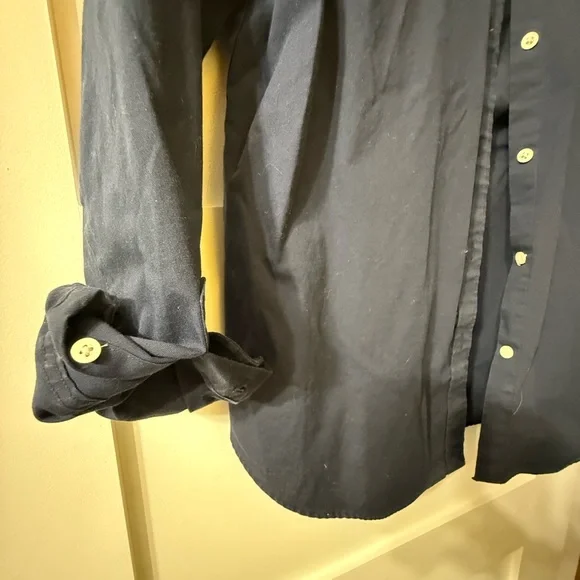 Lauren Ralph Lauren Dark Navy Non-Iron Shirt - Picture 4 of 5